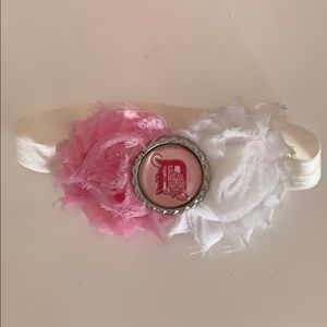 Detroit Tigers Flower Stretchy Headband